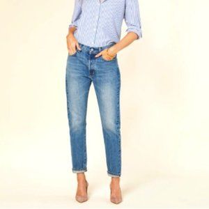 OUTERKNOWN S.E.A. JEANS-Dune High Rise Slim Fit Size 32 (Blue Denim)